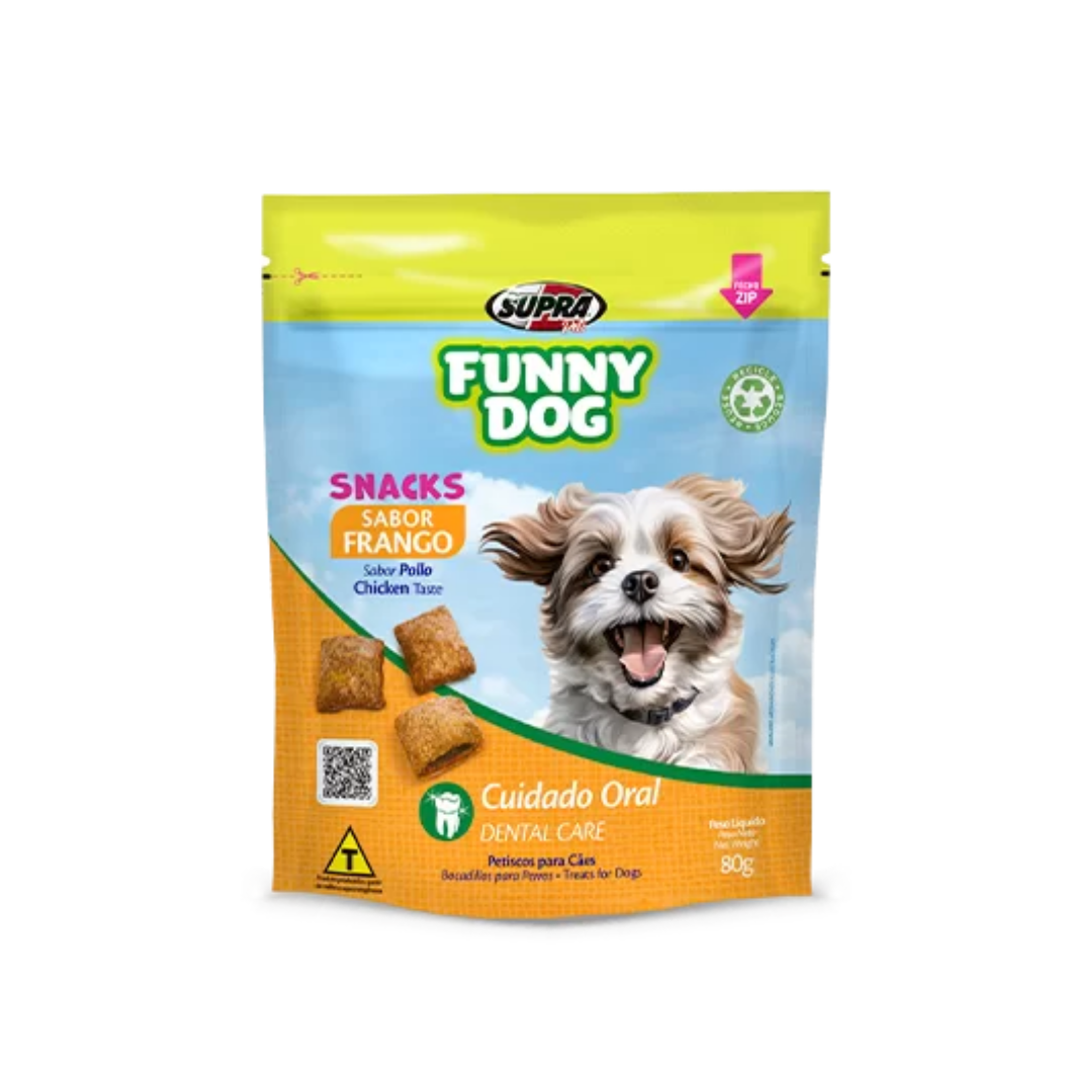 Petisco para Cães Funny Dog Snacks Frango 80gr